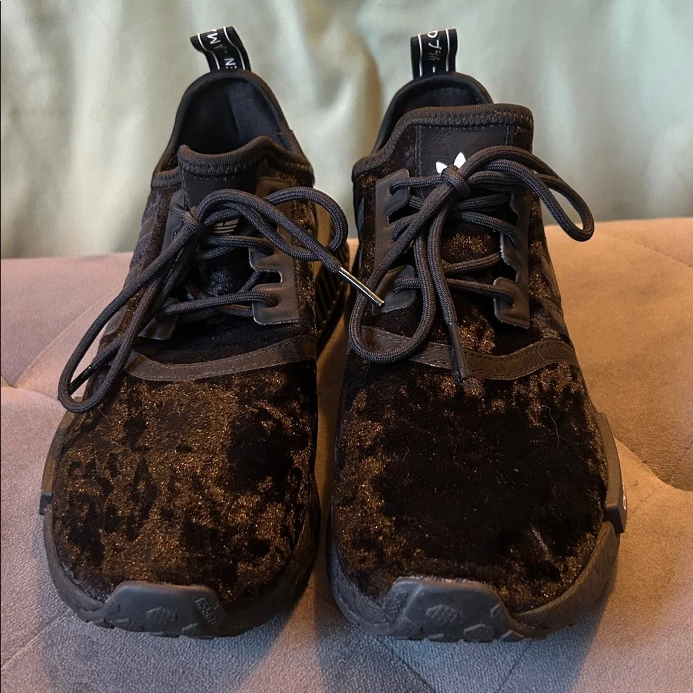 Adidas Black Velvet NMD Sneakers - Picture 2 of 4